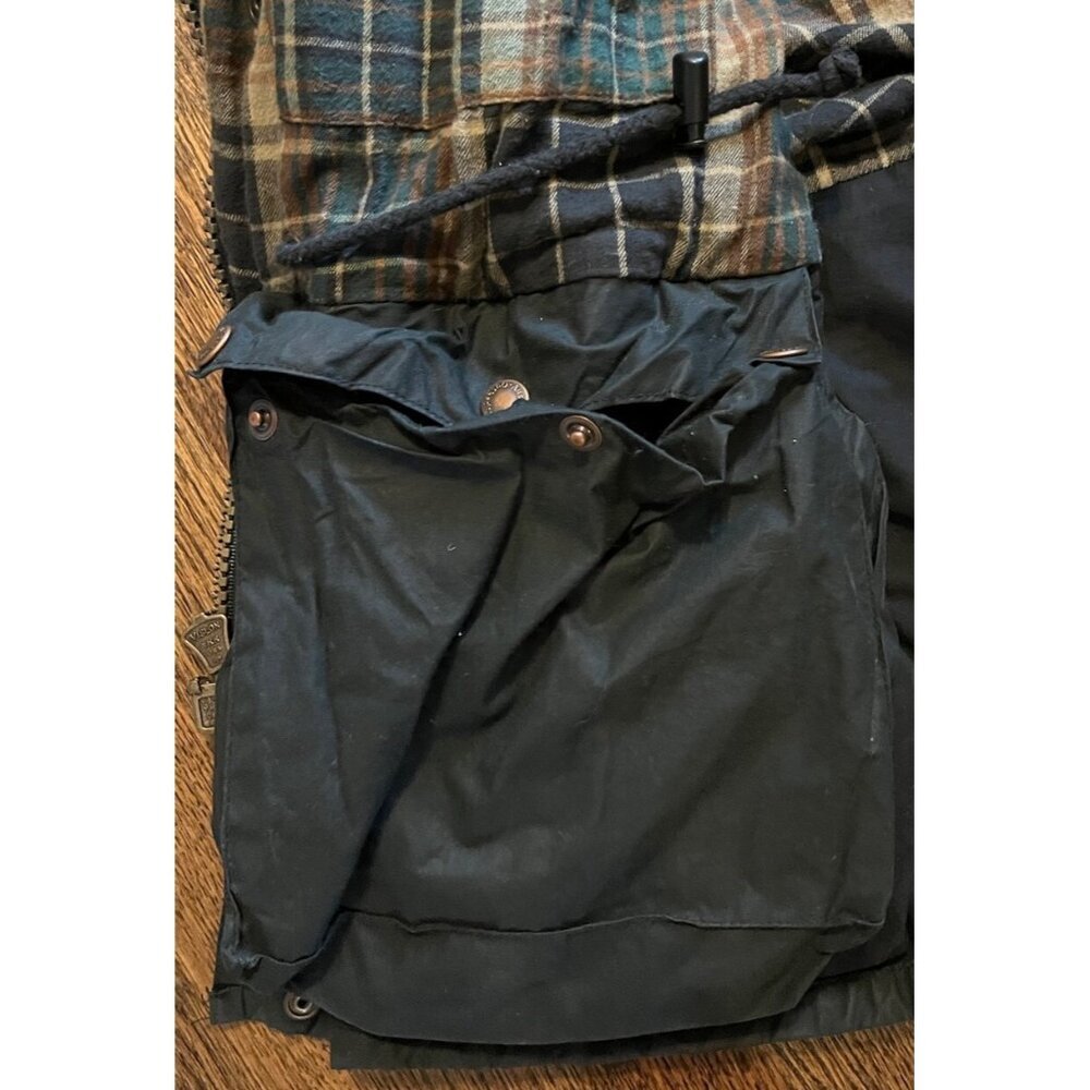 The Australian Outback Collection Green Chore Jacket Oil Skin Ranch Wear Size S - Picture 9 of 13